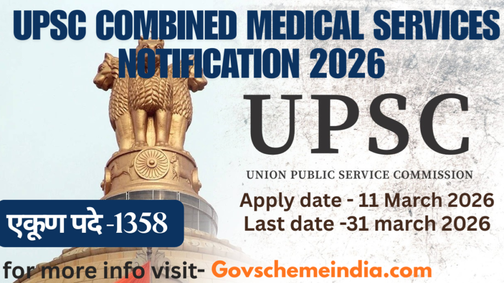 UPSC CMS recruitment 2026